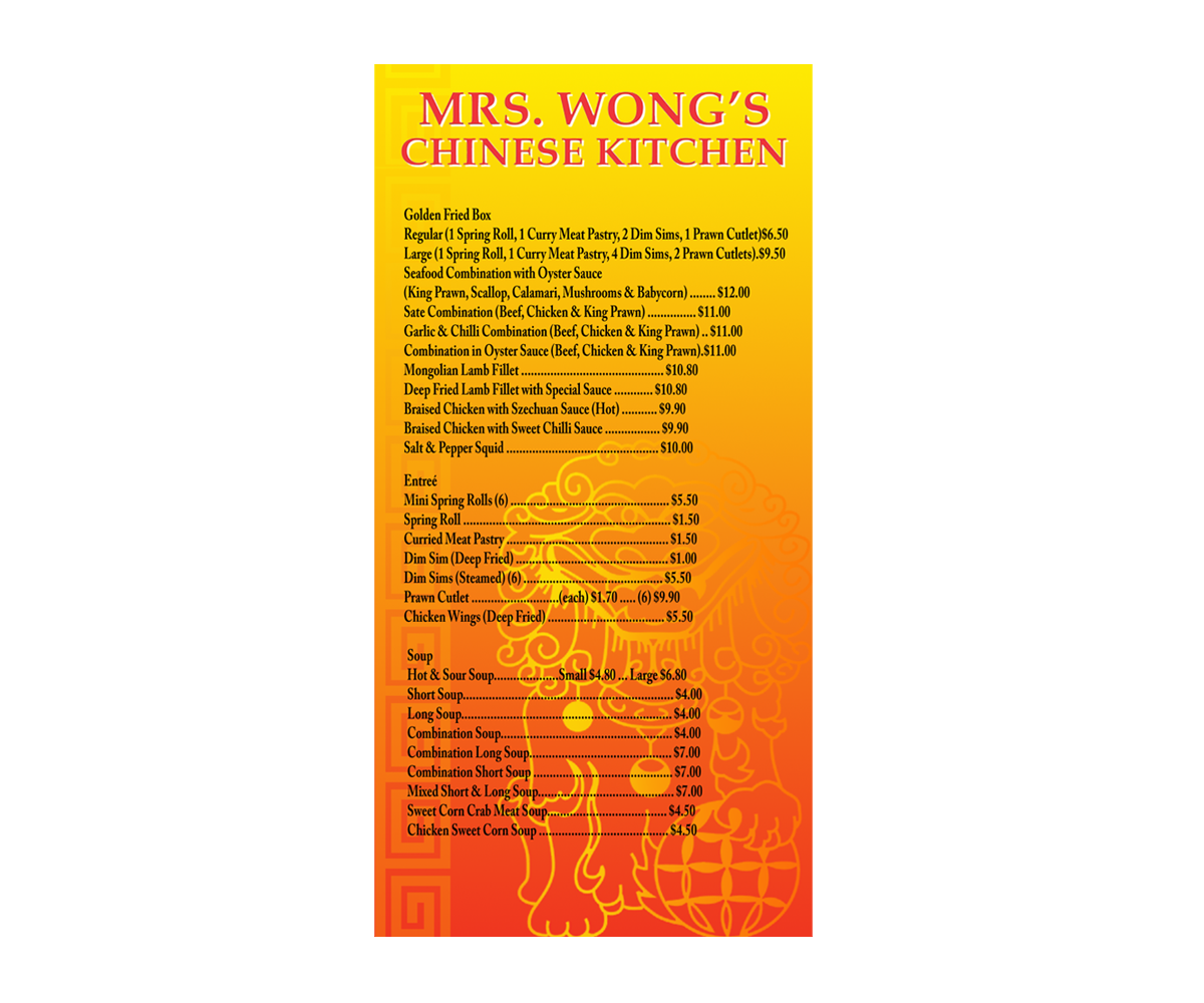 Menu Design by blaez420 for this project | Design #1911089