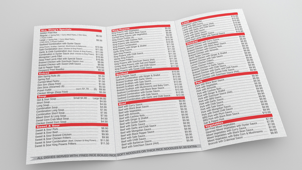 Menu Design by atularts for this project | Design #1916634