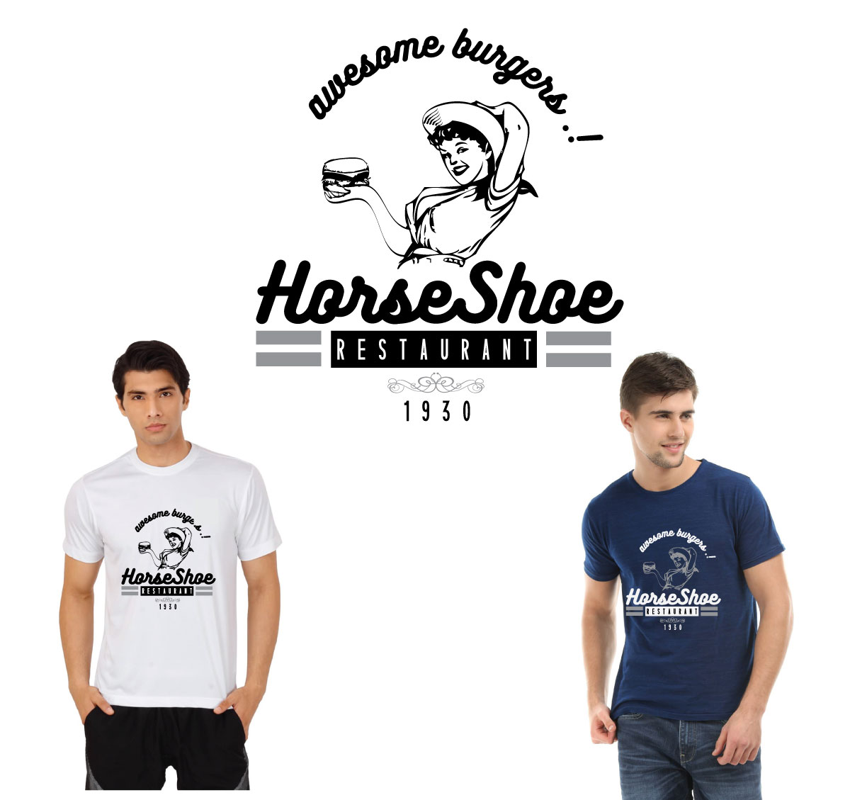T-shirt Design by paulusnikom for Horseshoe Restaurant | Design #6191340