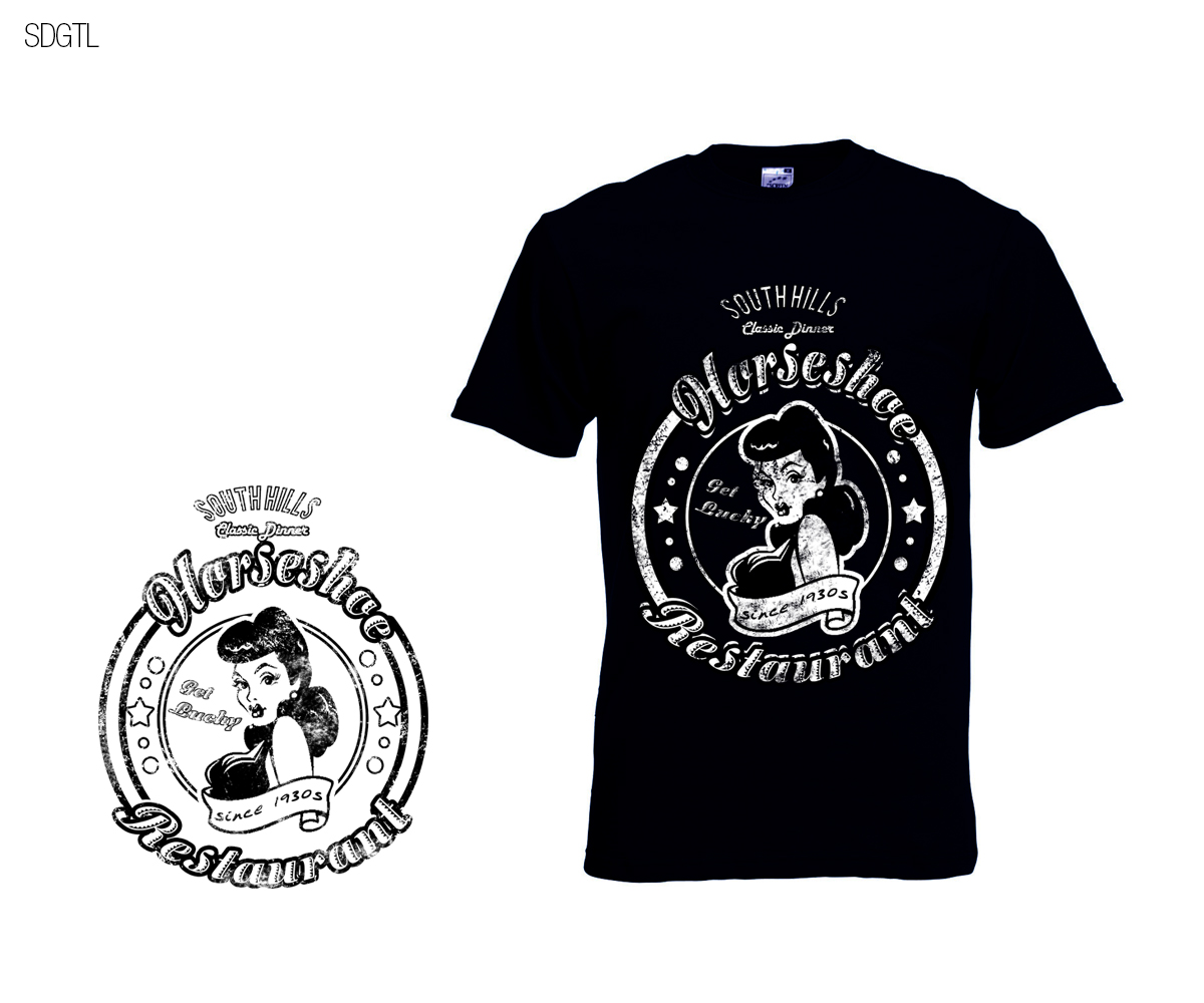Design de T-shirt par spdacara pour Horseshoe Restaurant | Design #6144635