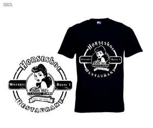 Design de T-shirt par spdacara pour Horseshoe Restaurant | Design : #6159733