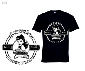 T-Shirt-Design von spdacara für Horseshoe Restaurant | Design #6159746