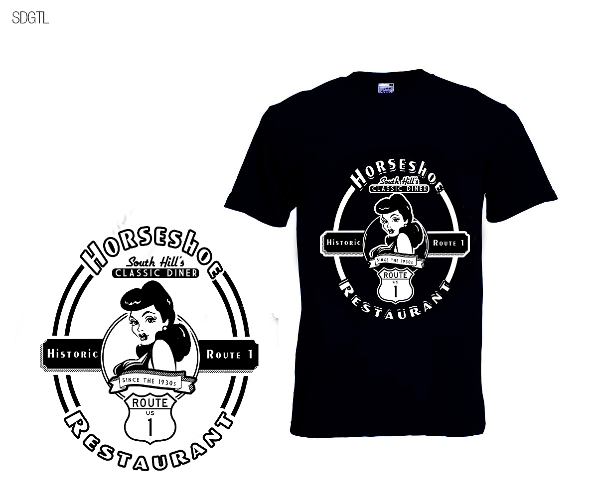 Design de T-shirt par spdacara pour Horseshoe Restaurant | Design #6170159