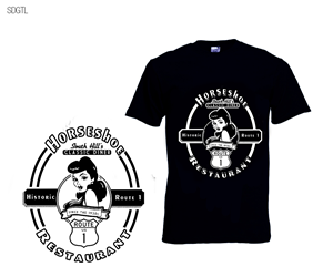 Design de T-shirt par spdacara pour Horseshoe Restaurant | Design : #6170159