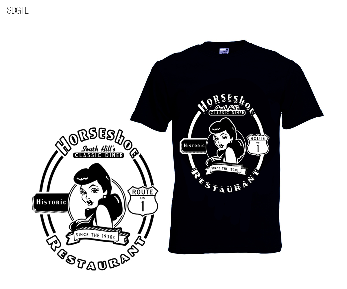 Design de T-shirt par spdacara pour Horseshoe Restaurant | Design #6250653