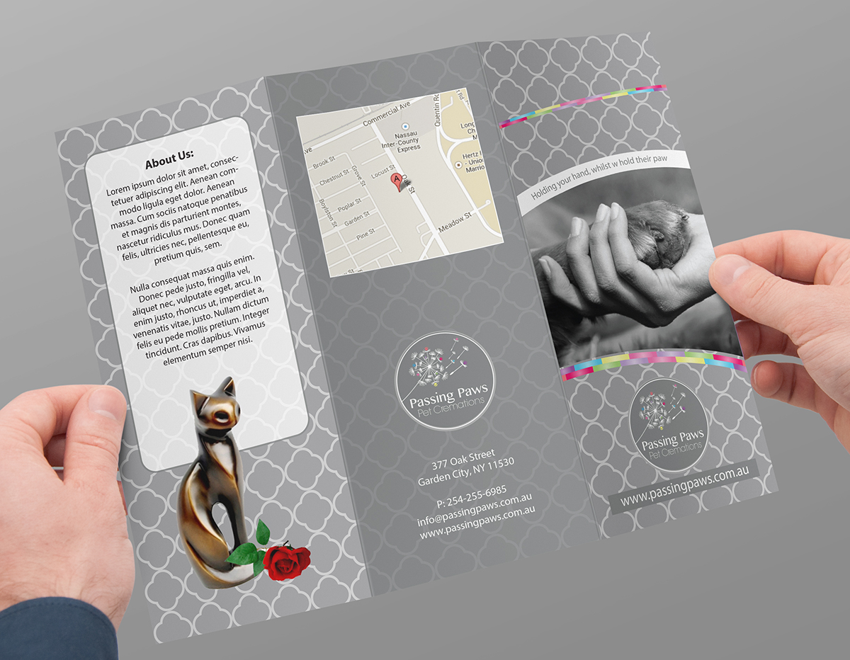 Diseño de Flyer por BrandWar para Passing Paws Pet Cremations | Diseño #6157469