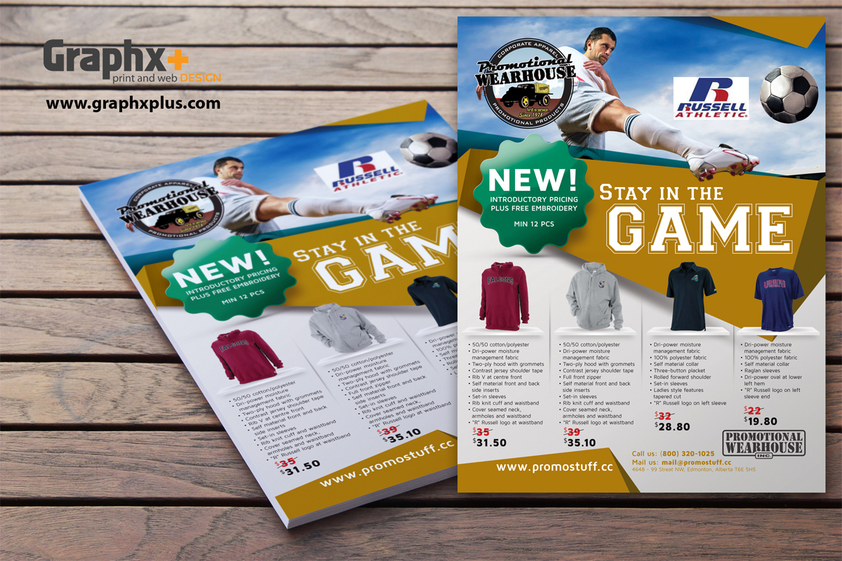 Werbe-Design von Graphxplus für Promotional Wearhouse Inc. | Design: #1645422