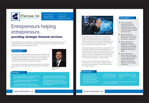 Brochure Design by rkailas for Melrose Inc. | Design: #1672482