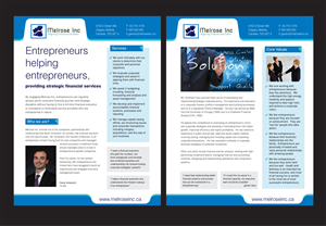 Brochure Design by rkailas for Melrose Inc. | Design: #1672484