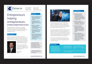 Brochure Design by rkailas for Melrose Inc. | Design: #1672486
