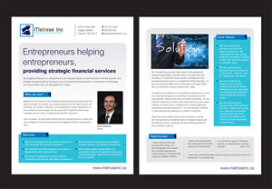 Brochure Design by rkailas for Melrose Inc. | Design: #1672489
