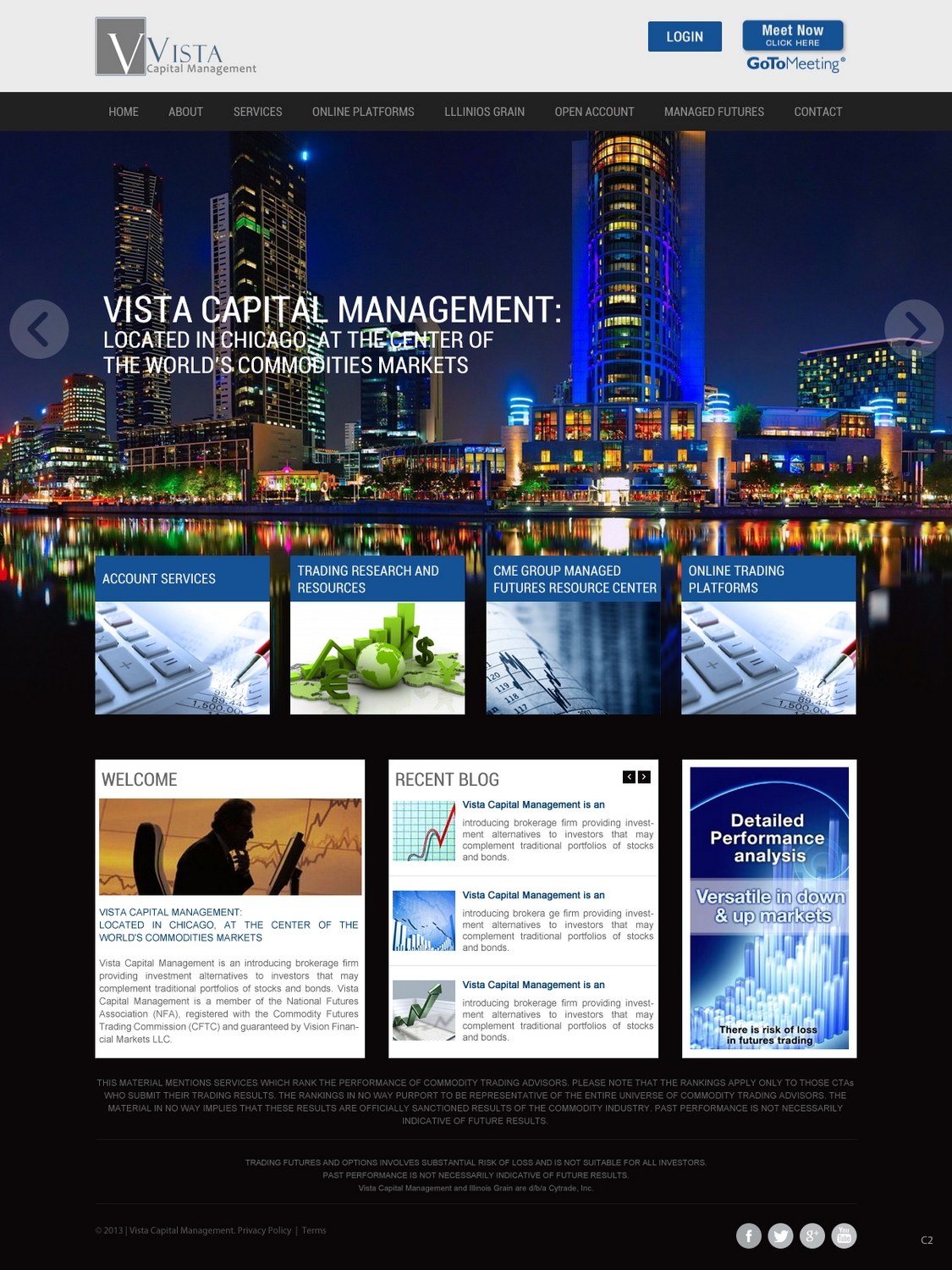 Wordpress Design by pb for Vista Capital Management | Design #1649556