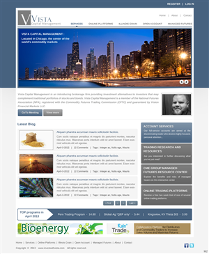 Wordpress Design by pb for Vista Capital Management | Design: #1649568