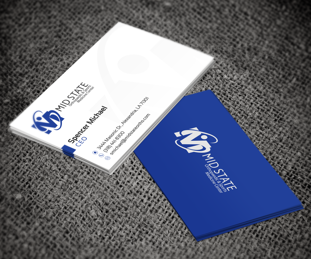 Business Card Design by anxongdzong for MID STATE Orthopaedics | Design #1644862