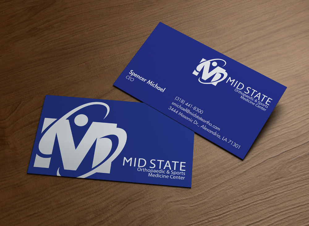 Business Card Design by MPStudio for MID STATE Orthopaedics | Design #1646437