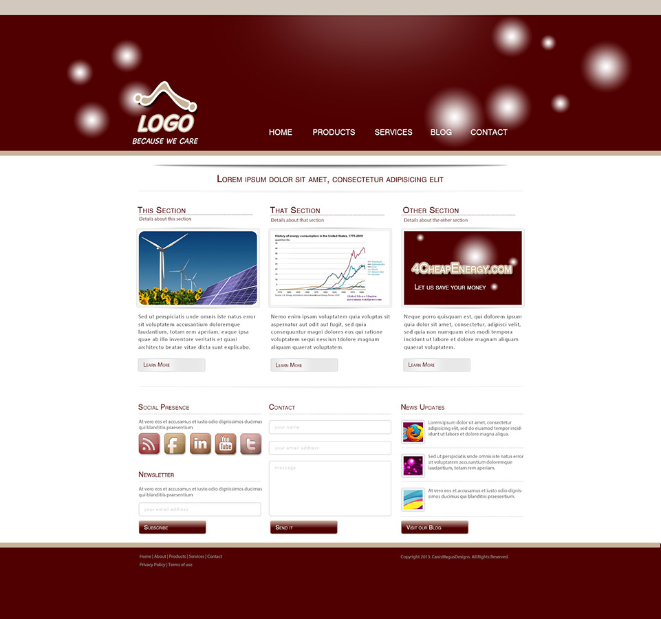 Web Design by Val Teodor for 4CheapEnergy | Design #1661914