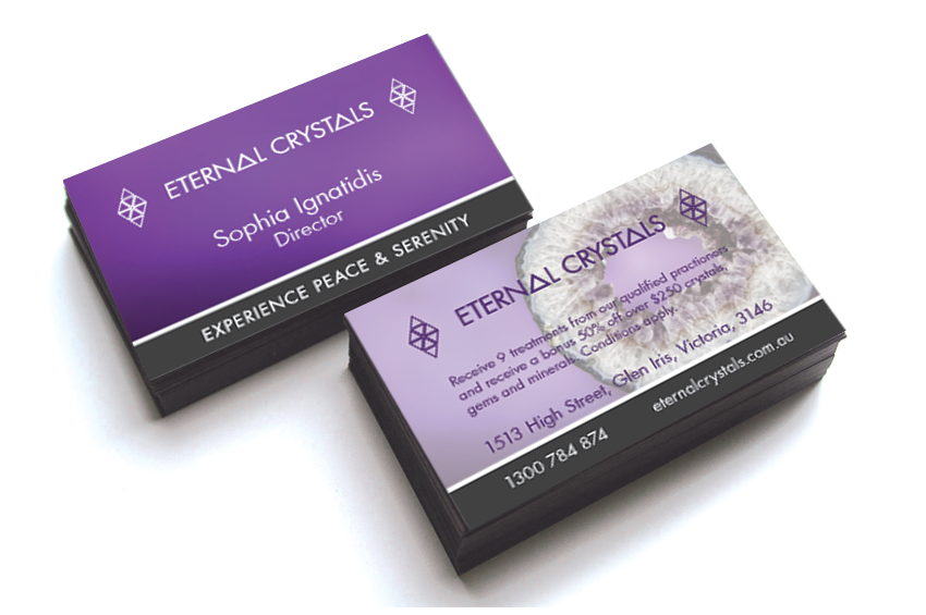 Diseño de Tarjeta de Presentación por Cyan Designs para Eternal Crystals | Diseño #6138642