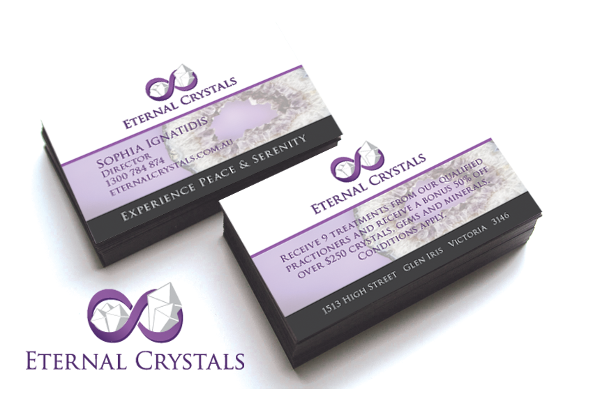 Business Card Design by Cyan Designs for Eternal Crystals | Design #6139227