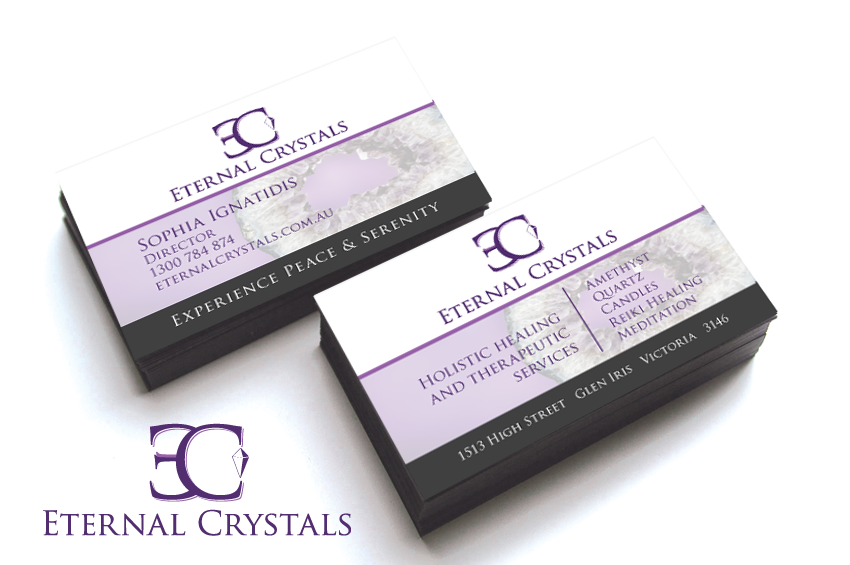 Visitenkarten-Design von Cyan Designs für Eternal Crystals | Design: #6148989