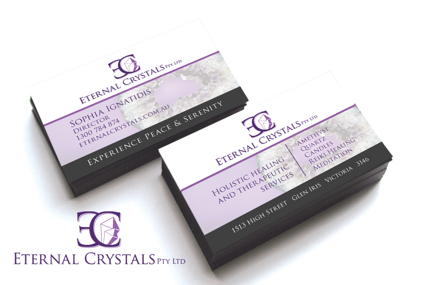 Business Card Design by Cyan Designs for Eternal Crystals | Design #6159135