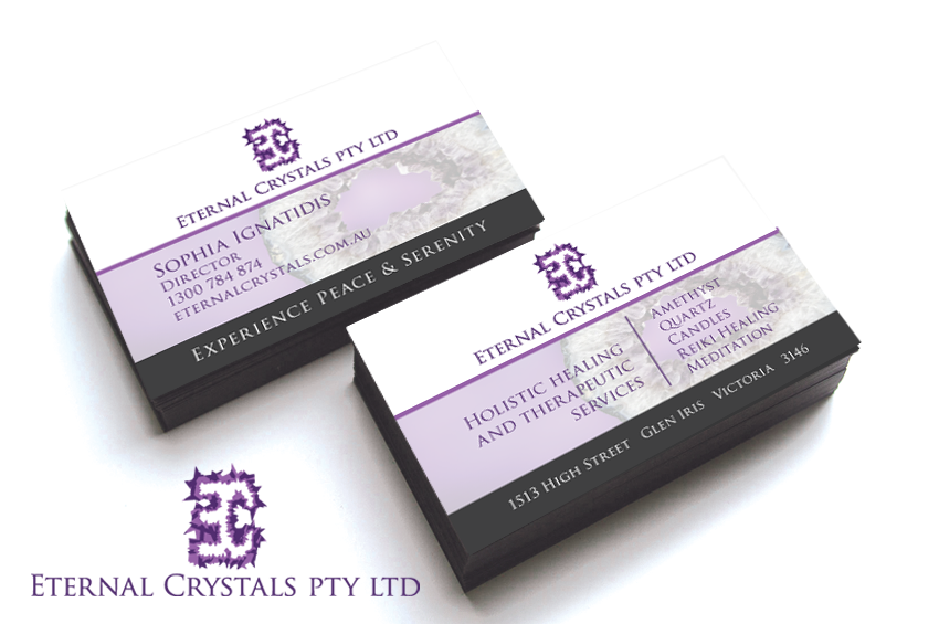 Design de Carte de Visite par Cyan Designs pour Eternal Crystals | Design #6159190