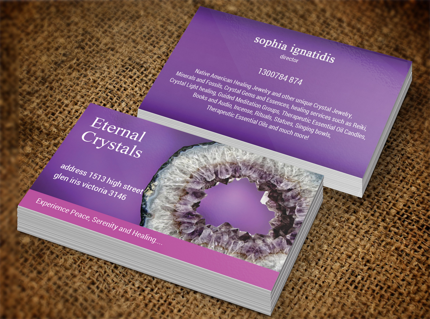 Business Card Design by Lanka Ama for Eternal Crystals | Design #6137504
