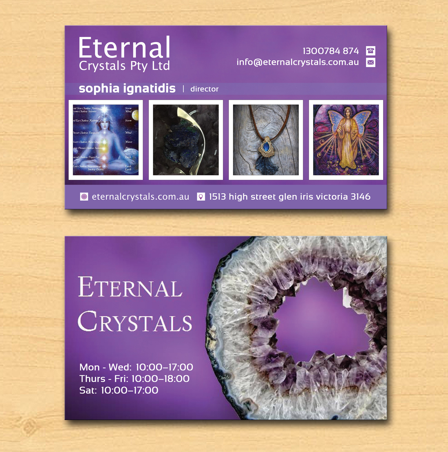 Visitenkarten-Design von Lanka Ama für Eternal Crystals | Design #6137508