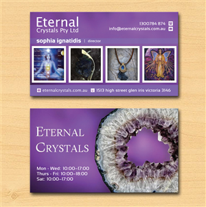 Visitenkarten-Design von Lanka Ama für Eternal Crystals | Design: #6137508
