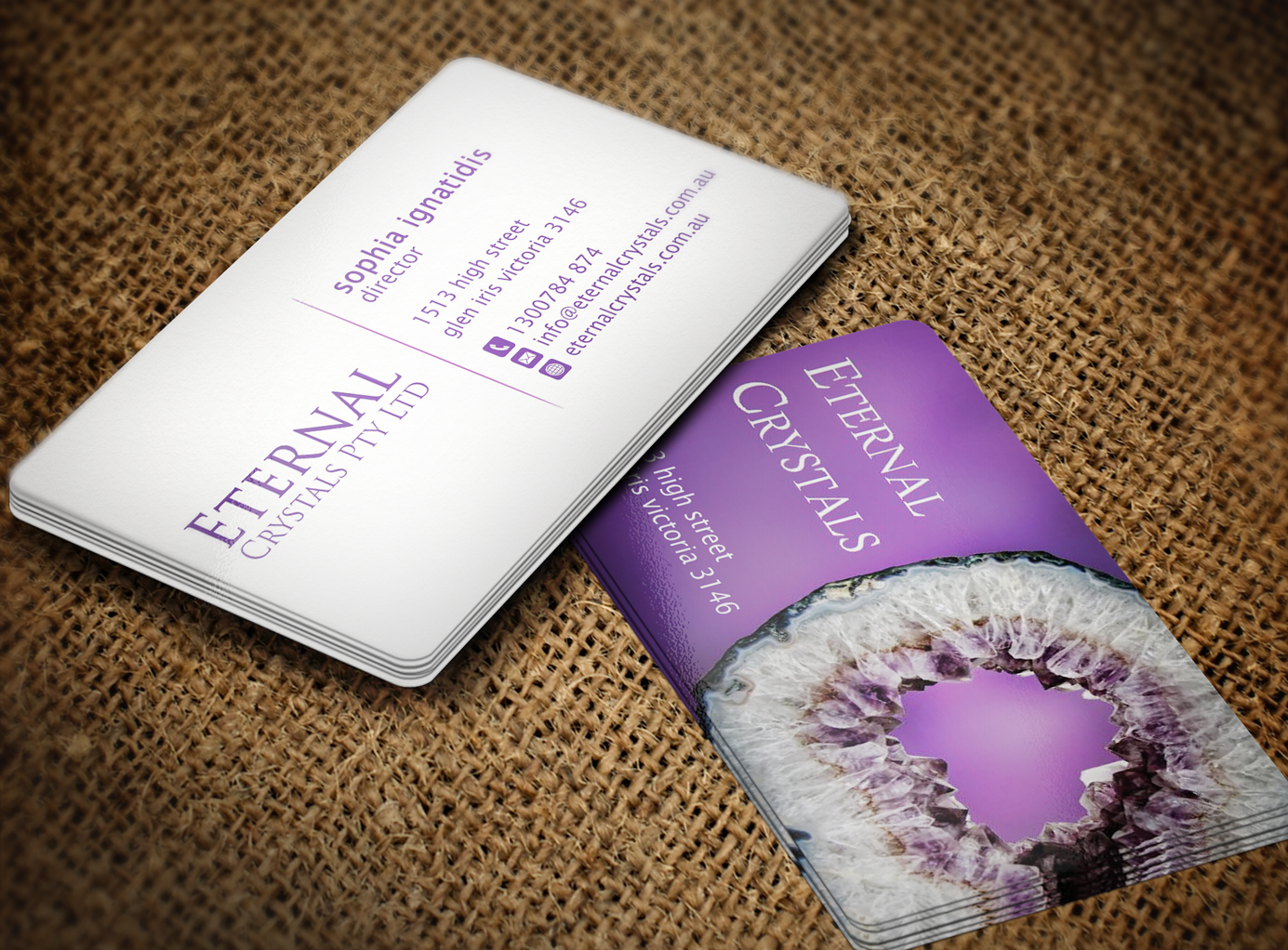 Business Card Design by Lanka Ama for Eternal Crystals | Design #6137510