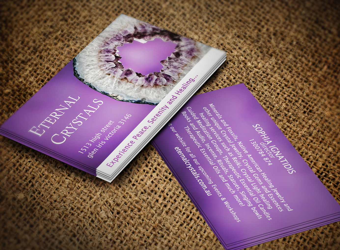 Business Card Design by Lanka Ama for Eternal Crystals | Design #6137511