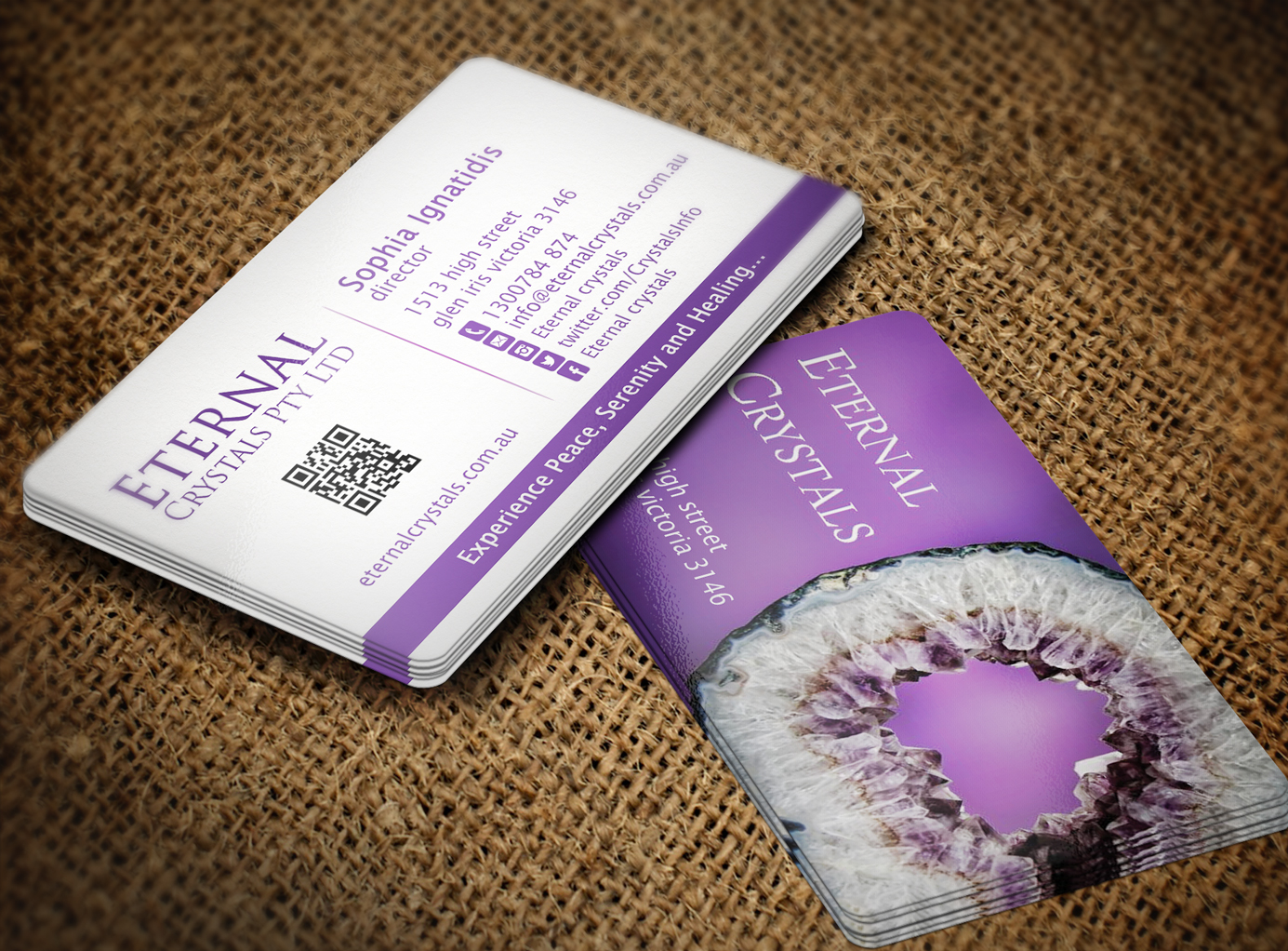 Business Card Design by Lanka Ama for Eternal Crystals | Design #6142949