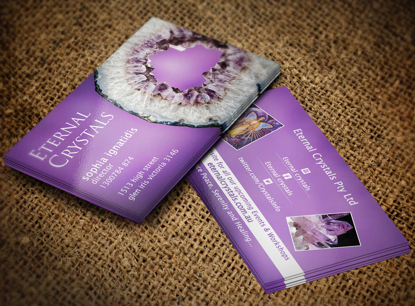Business Card Design by Lanka Ama for Eternal Crystals | Design #6142966