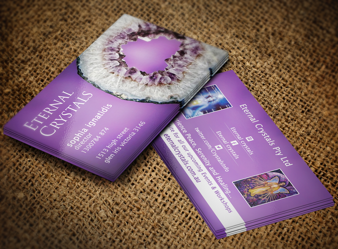 Business Card Design by Lanka Ama for Eternal Crystals | Design #6142968