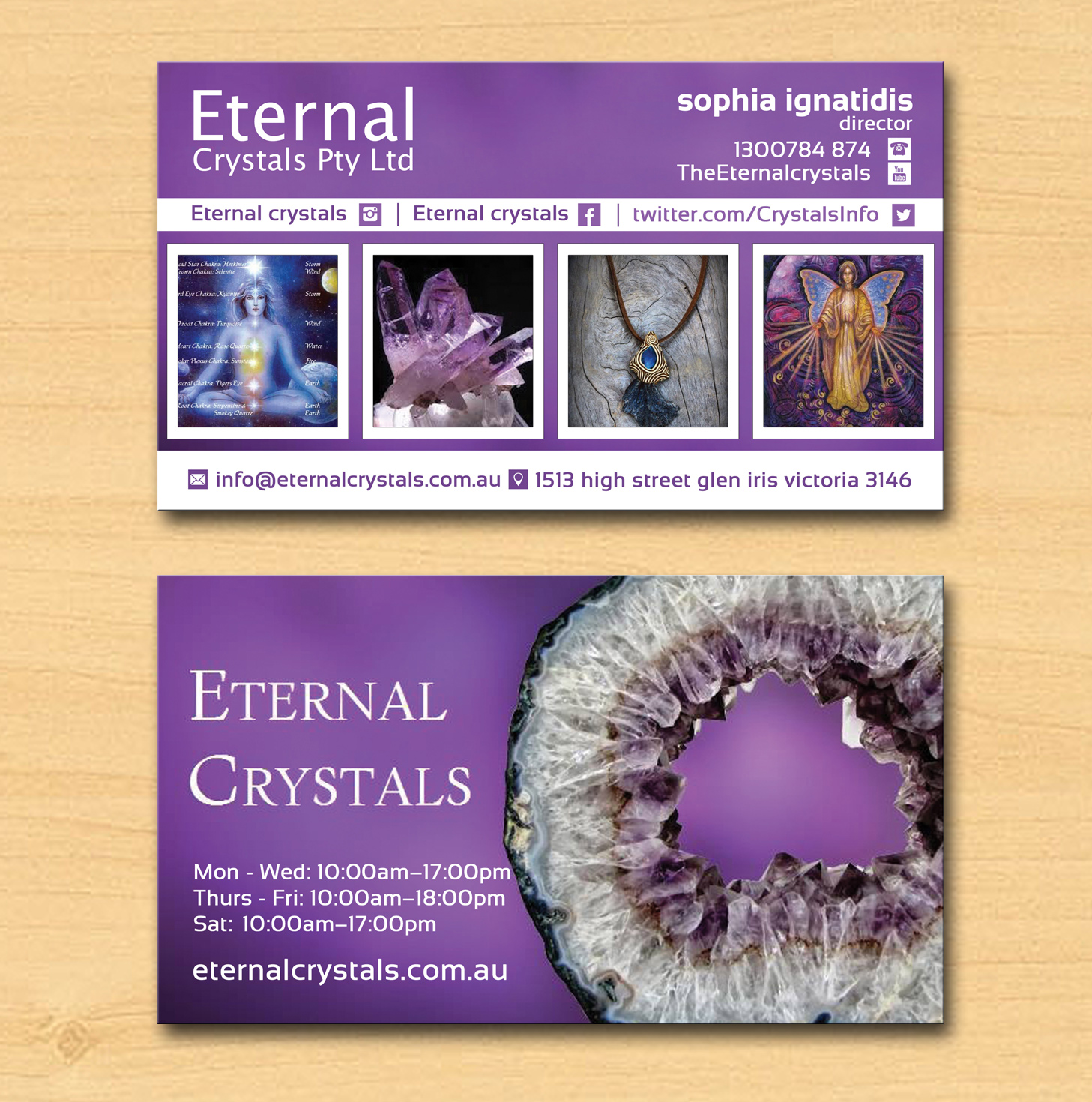 Business Card Design by Lanka Ama for Eternal Crystals | Design #6142997