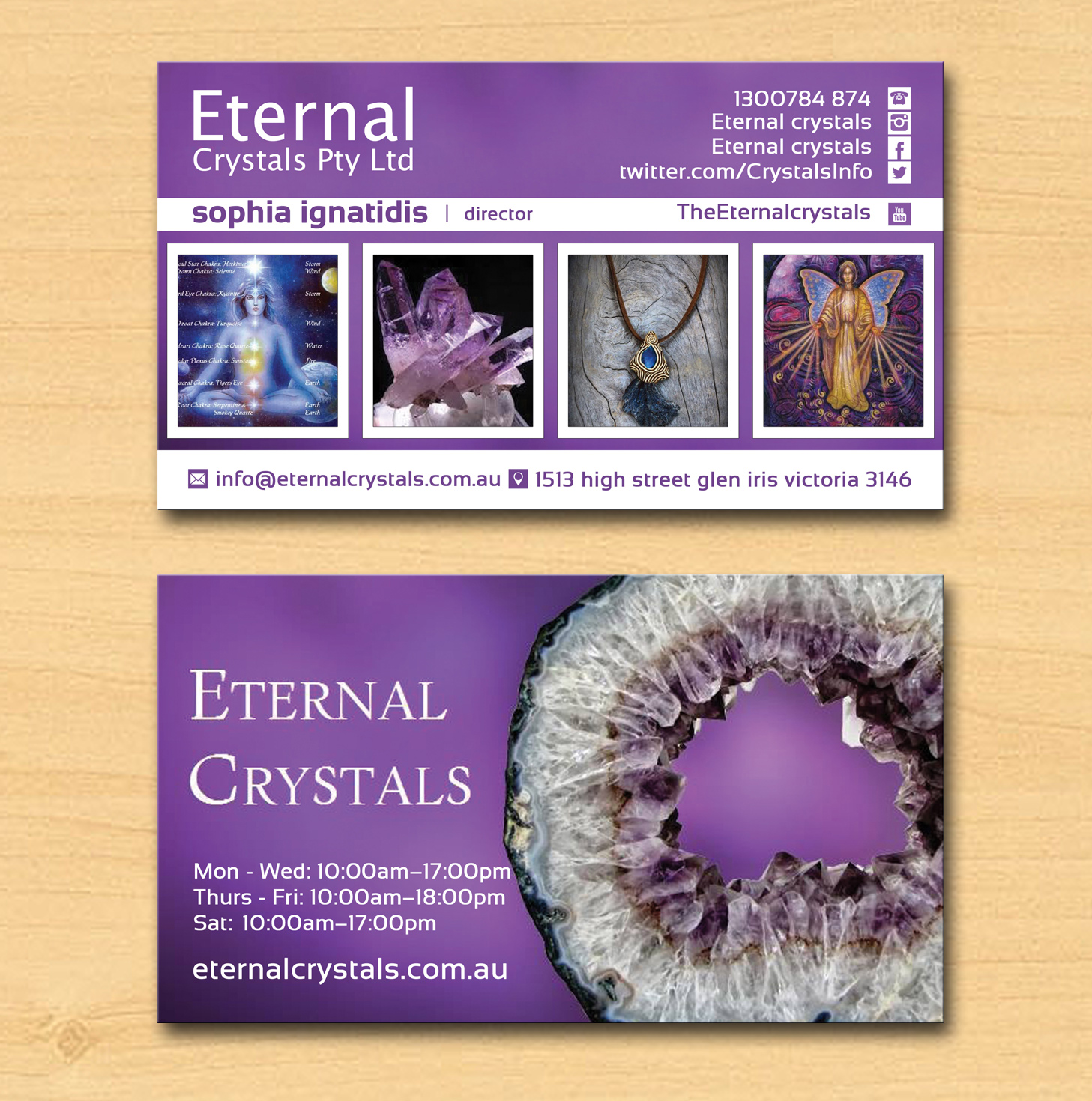 Business Card Design by Lanka Ama for Eternal Crystals | Design #6143001