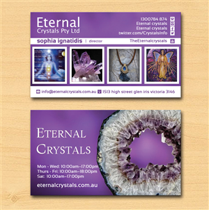 Design de Carte de Visite par Lanka Ama pour Eternal Crystals | Design : #6143001