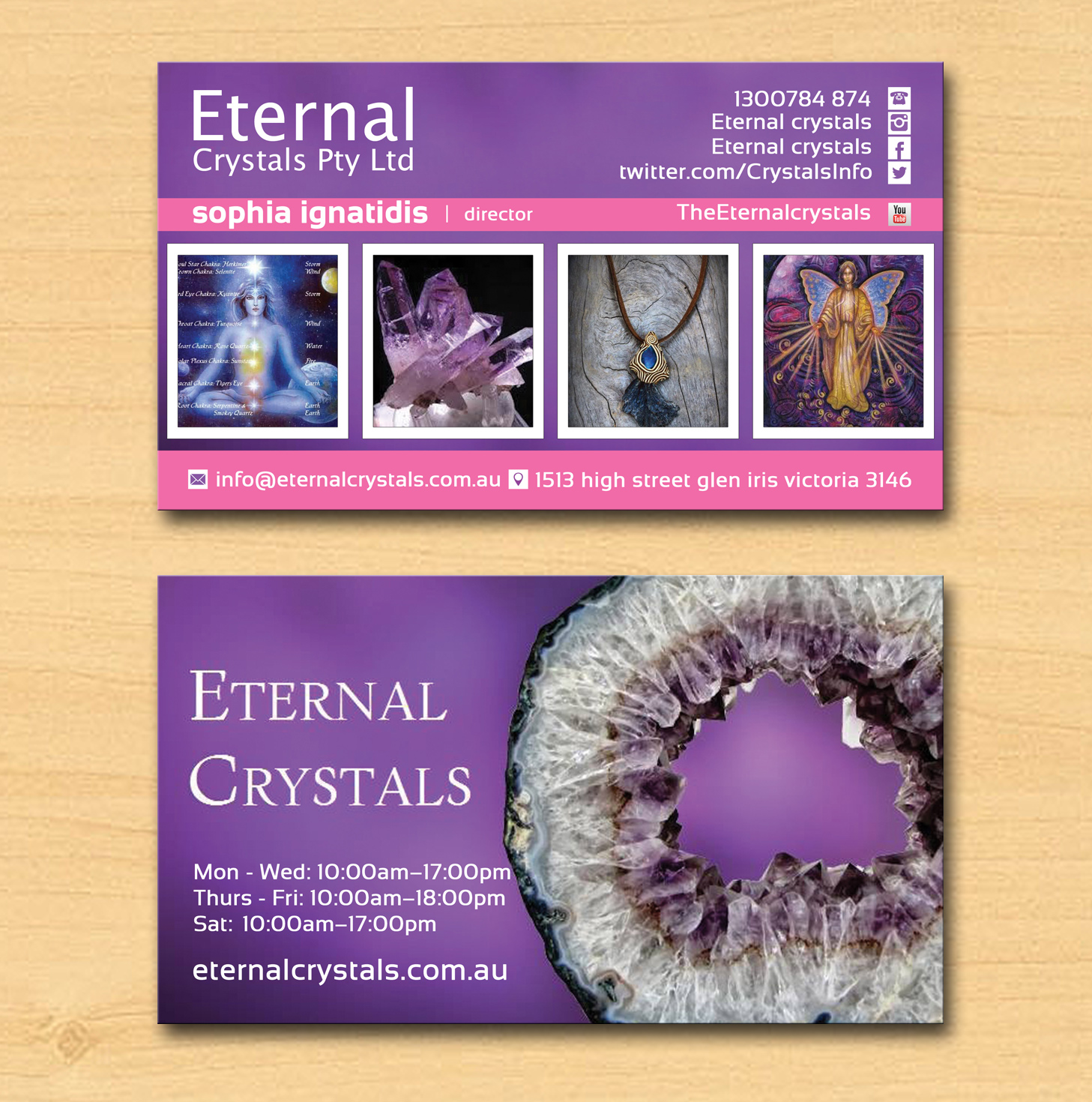 Business Card Design by Lanka Ama for Eternal Crystals | Design #6143008