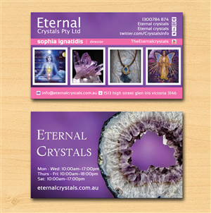 Visitenkarten-Design von Lanka Ama für Eternal Crystals | Design: #6143008