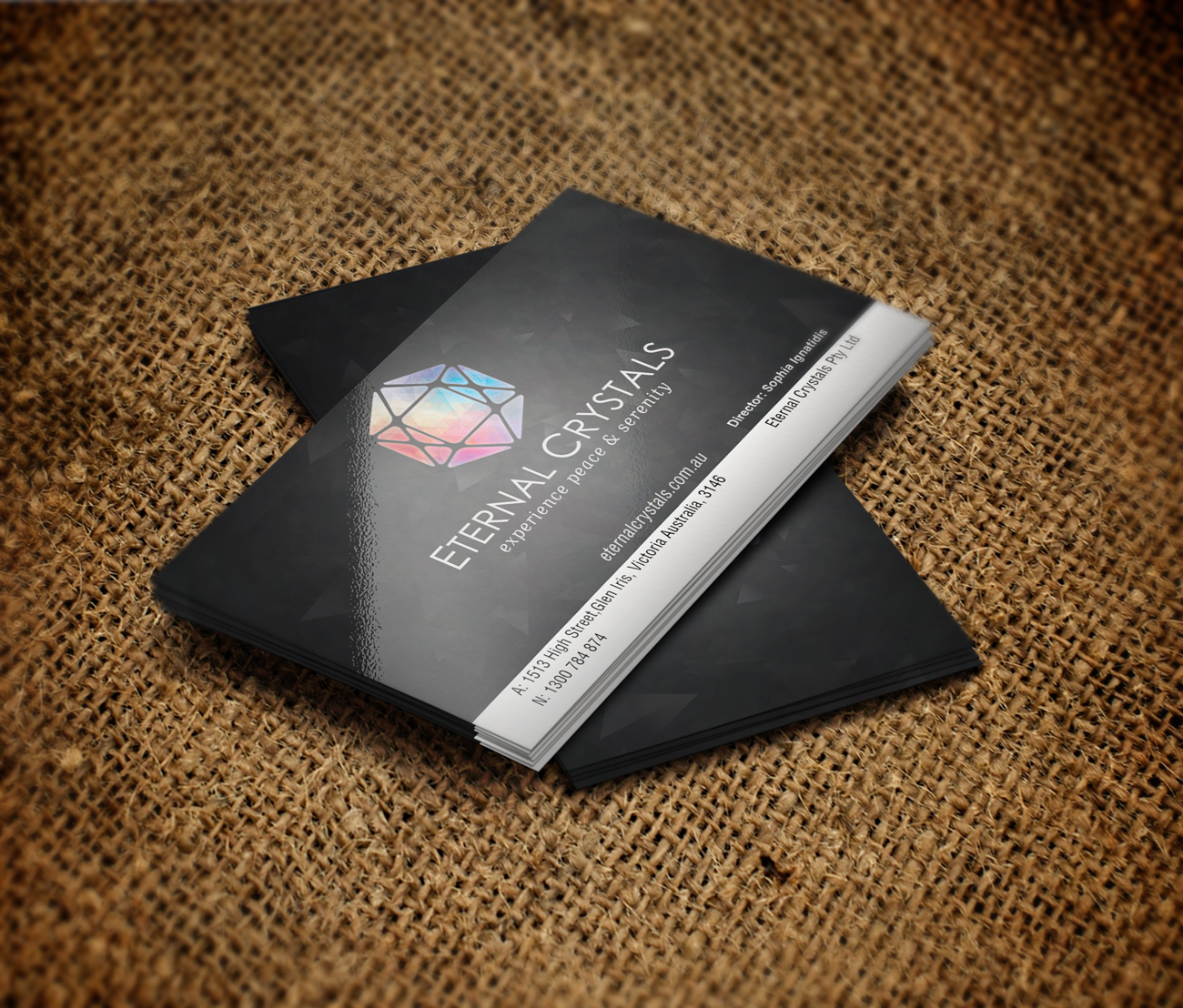 Business Card Design by Rodrigo Angeli for Eternal Crystals | Design #6158490