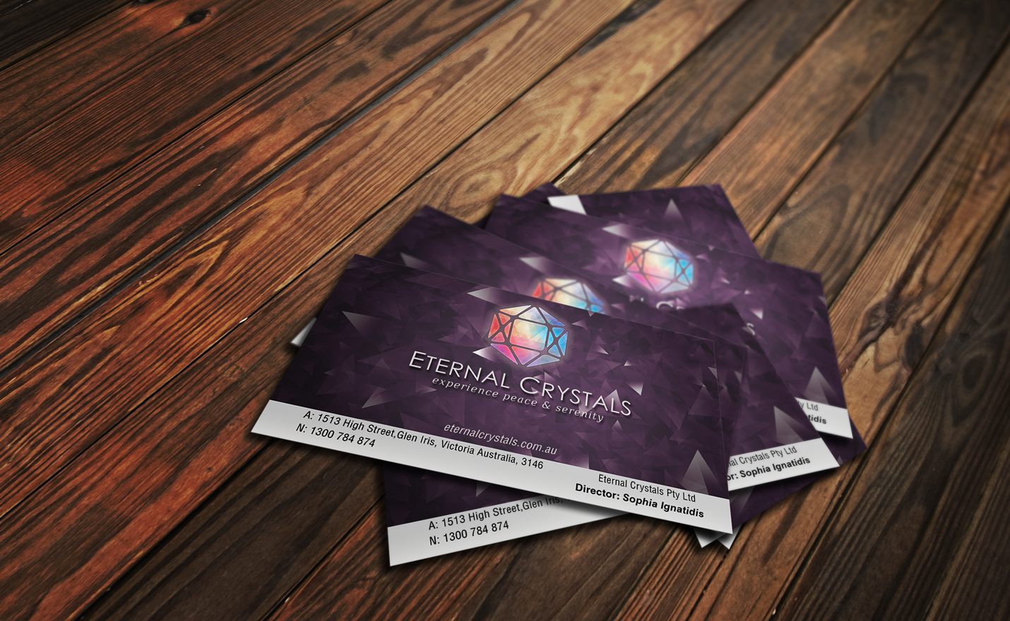 Business Card Design by Rodrigo Angeli for Eternal Crystals | Design #6159562