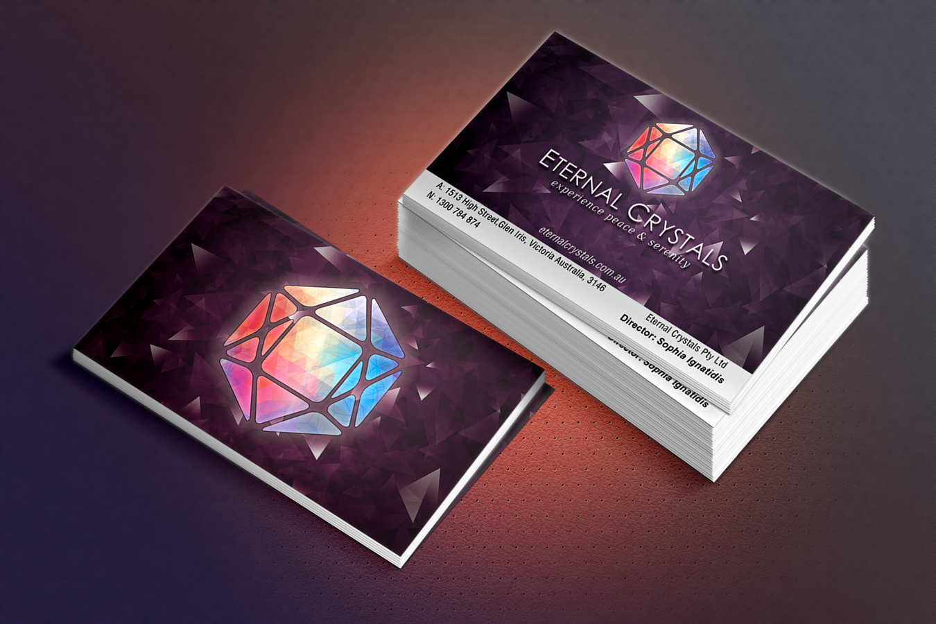 Visitenkarten-Design von Rodrigo Angeli für Eternal Crystals | Design #6159565