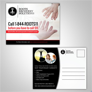 Diseño de Postal por uniquedesign10 para Roots Recovery Solutions | Diseño: #6160469