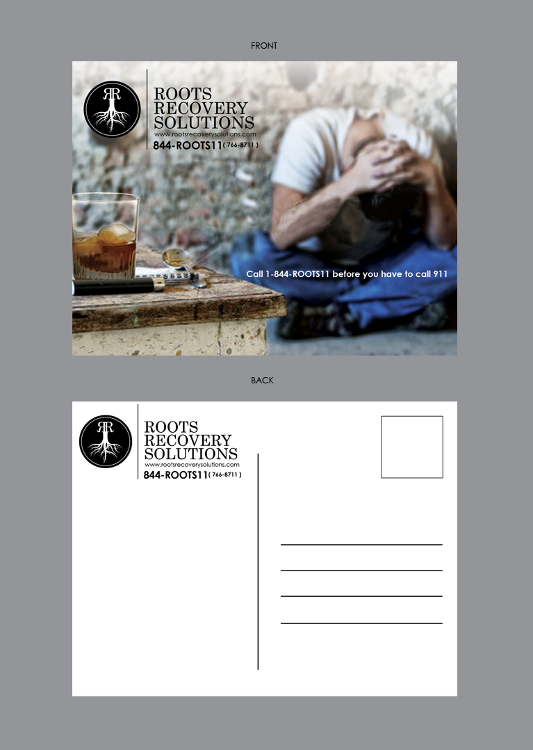 Diseño de Postal por Brain.Art para Roots Recovery Solutions | Diseño #6150697