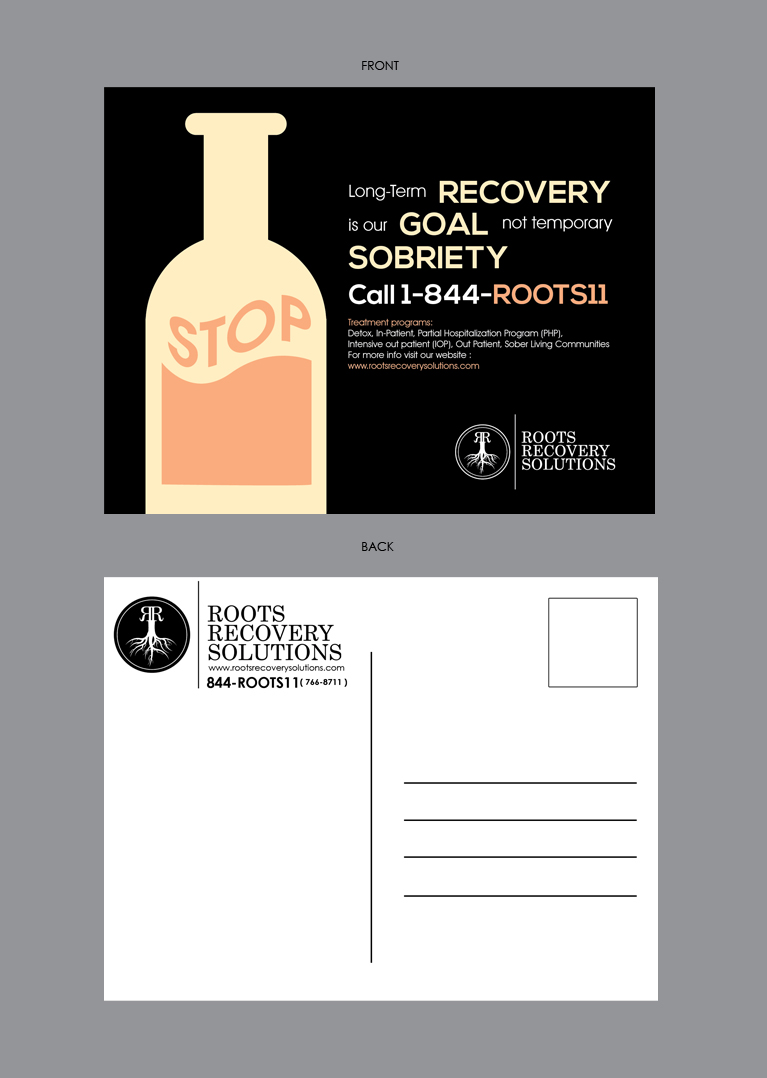 Diseño de Postal por Brain.Art para Roots Recovery Solutions | Diseño #6170860