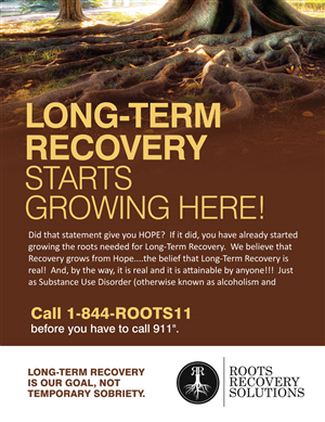 Postcard Design by rkailas for Roots Recovery Solutions | Design #6173649
