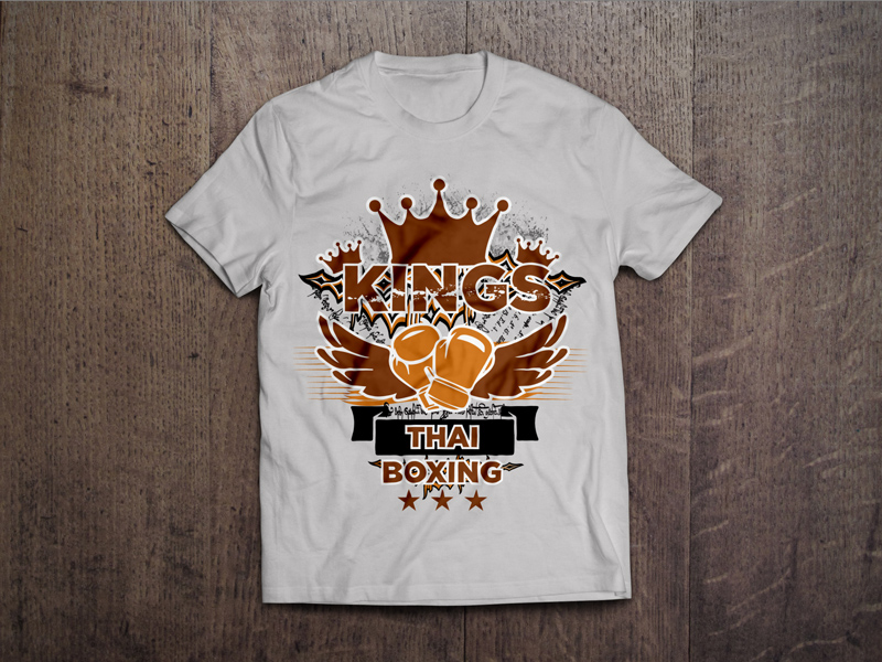 T-Shirt-Design von HK Creatives für Kings Thai Boxing | Design #6238689