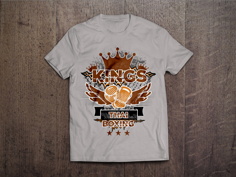 T-shirt Design by HK Creatives for Kings Thai Boxing | Design #6240997