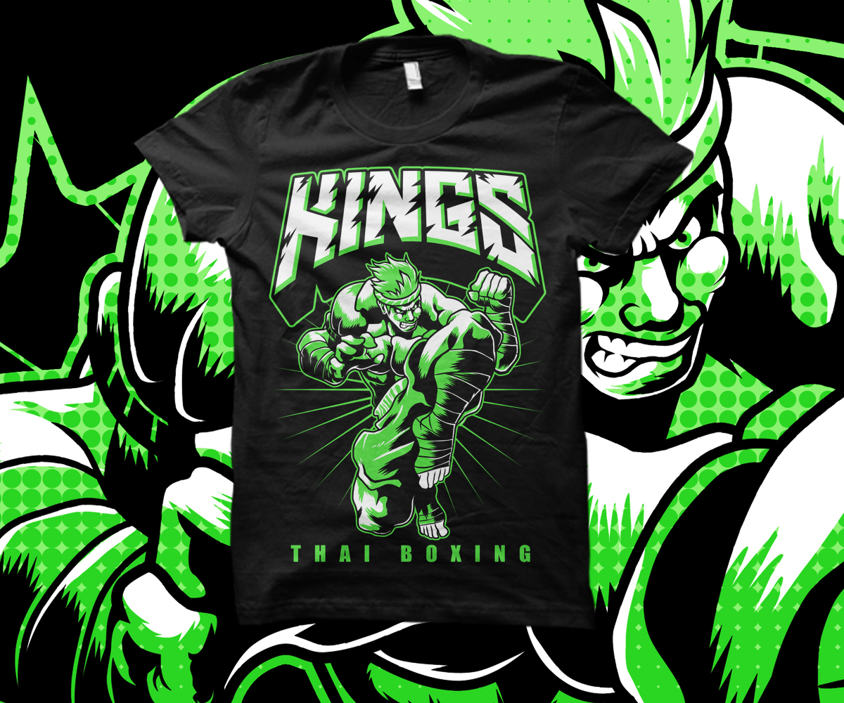T-shirt Design by furihando for Kings Thai Boxing | Design #6414225