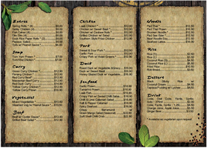 Design de Brochure par AngeiGurk pour Chai Thai | Design : #1701475
