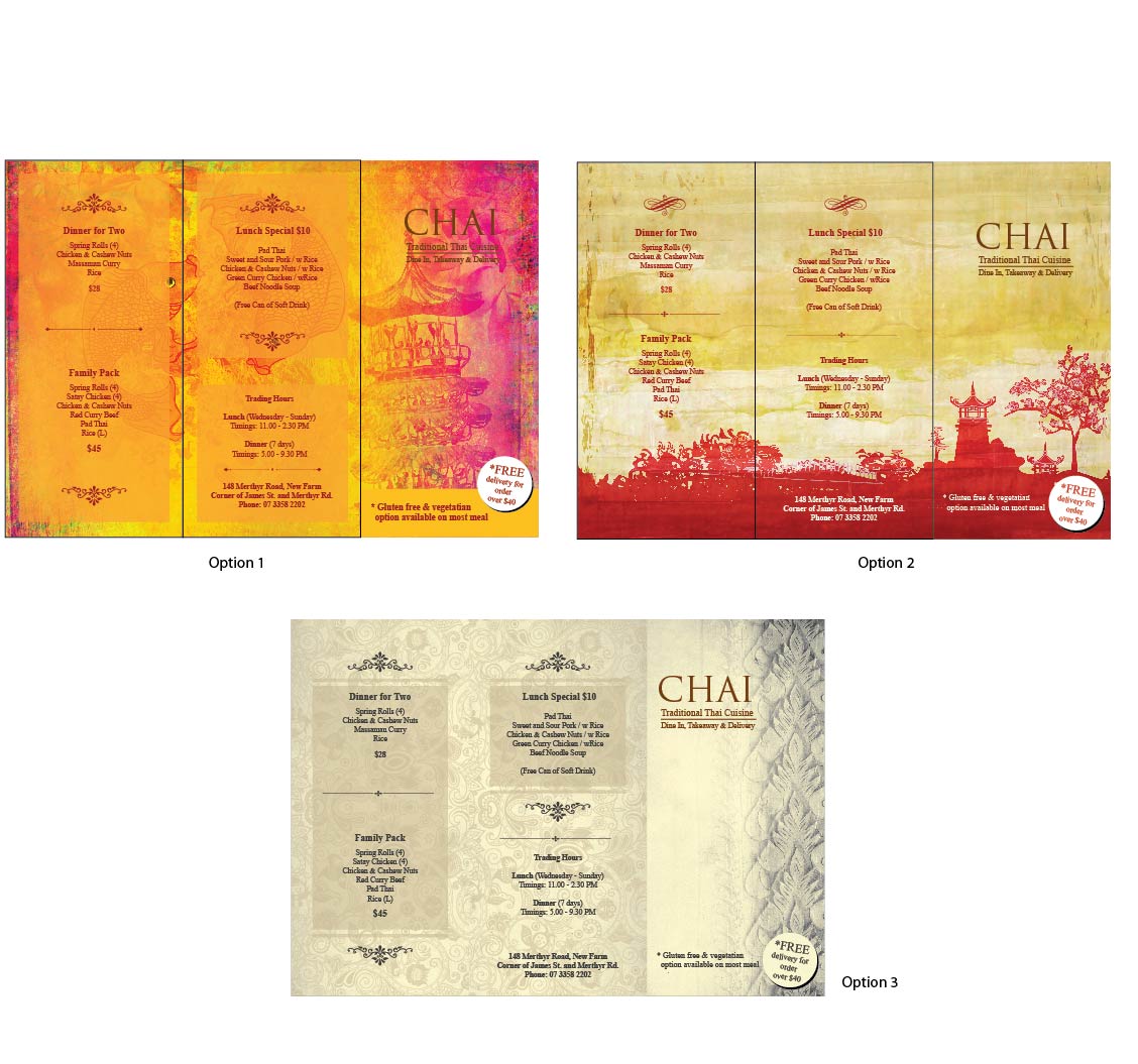 Brochure Design by Shikha for Chai Thai | Design #1684303